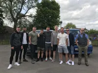 Stag do on way to airport in Scunthorpe